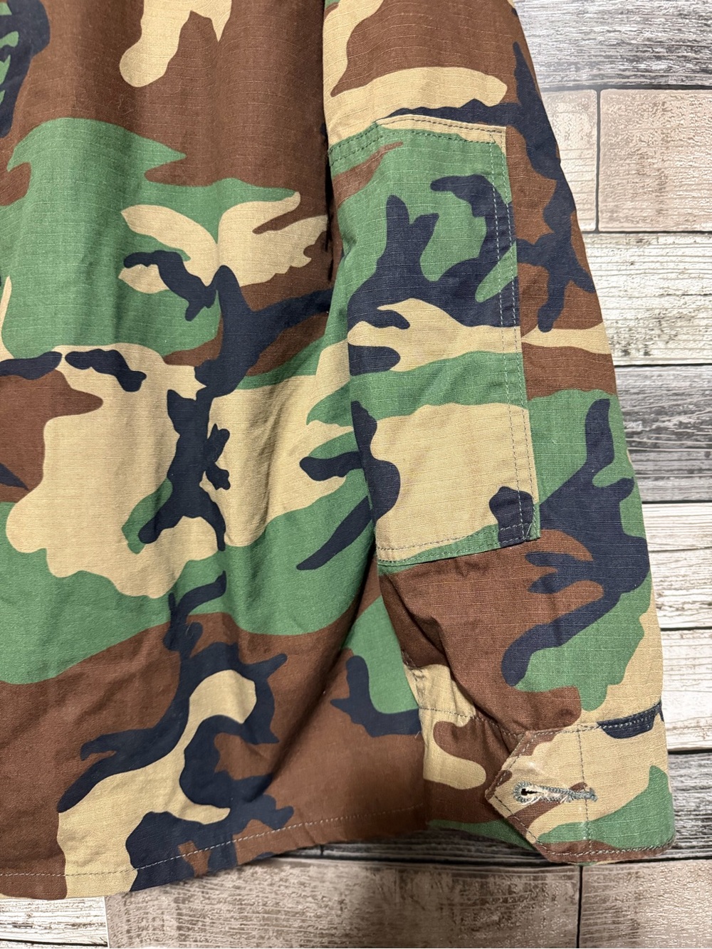 Propper Ripstop Camo Jacket Men’s L R Green Button Front - Picture 6 of 6